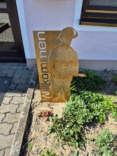 Customer photo review of Willkommen Schild Feuerwehrmann