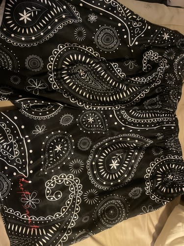 Customer photo review of Paisley Premium Mesh Shorts - Black