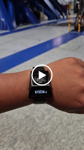 Reseña con vídeo de un cliente sobre Reloj Benly Design S3000B-C Cyber Watch OLED