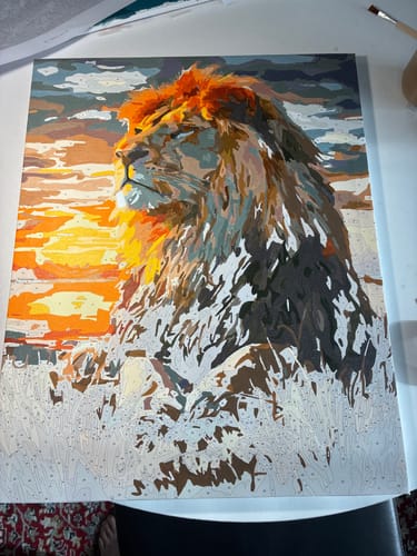 Customer photo review of Sunset Lion