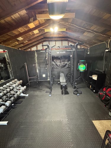 Customer photo review of Major Fitness B52 All-In-One Home Gym Smith Machine