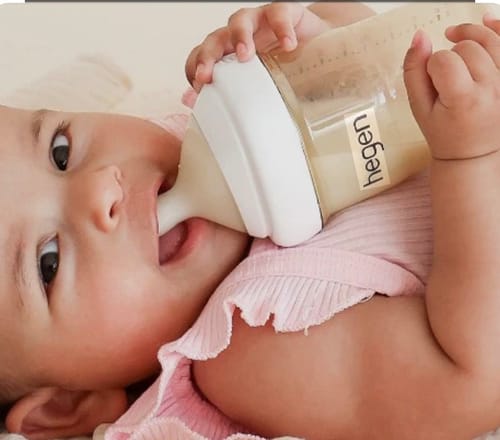 Customer photo review of Hegen Nipple Extra Slow Flow, 2-Pack (0 months)