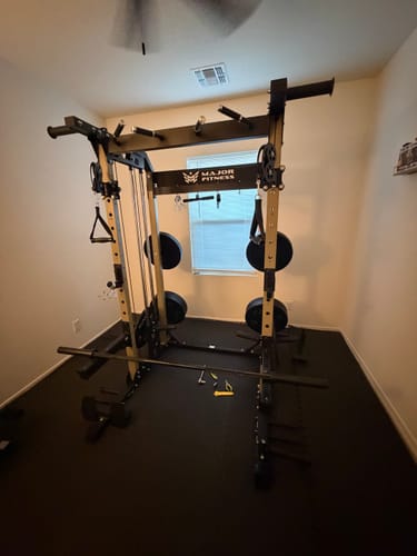 Customer photo review of Major Fitness F22 All-In-One Home Gym Power Rack