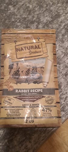 Customer photo review of NATURAL GREATNESS Hasen Rezeptur - Senior & Leicht Mini / Ultra Premium - Erwachsene - kleine Rassen