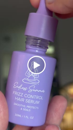 Customer video review of Endless Summer Frizz Control Hair Serum