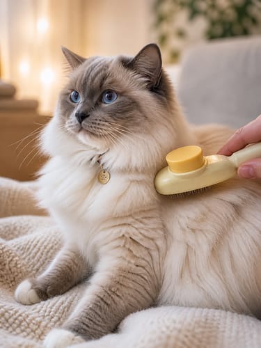 Customer photo review of Cat Dog Comb Groomer Brush