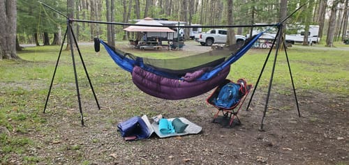 Customer photo review of Turtlebug Camper Hammock Stand