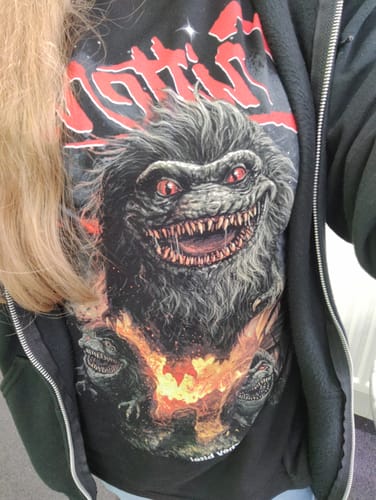 Customer photo review of Critters: 40th Anniversary T-Shirt