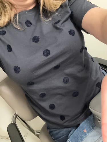 Customer photo review of Monochrome Dotted Tee