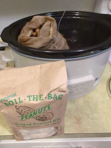 Customer photo review of Boil-The-Bag Boiled Peanuts (2 Bags)