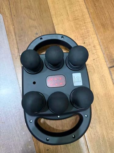 Customer photo review of LINGTENG Massage Gun Deep Tissue Massager - 6 Heads, 9 Gears 4 Modes, Handheld Back Muscle Percussion, Perfect Gift
