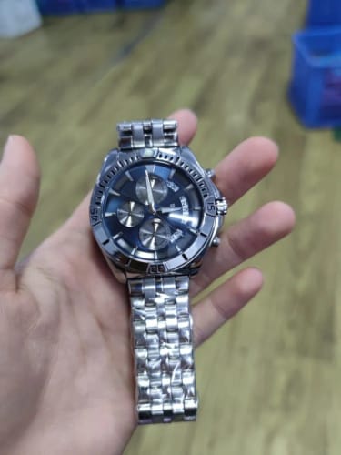 Customer photo review of POEDAGAR Luxury Sports Man Wristwatch Waterproof Luminous Chronograph Date Quartz Men's Watches Casual Stainless Steel Men Watch