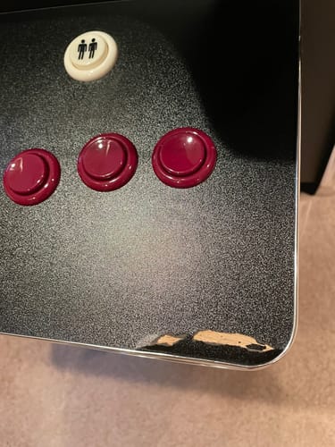 Customer photo review of Cocktail Arcade Machine 4600 Games 32 inch screen Tilt Up Black Multi Cade