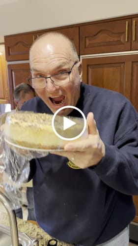 Customer video review of Salted Caramel Cheesecake
