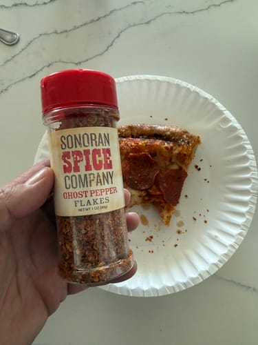 Customer photo review of Ghost Pepper Habanero Jalapeno Flakes Spice Gift Box