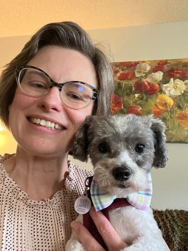 Customer photo review of Easter Plaid Dog Bow Tie or Cat Bow Tie- Pink, Blue, Yellow Pastel
