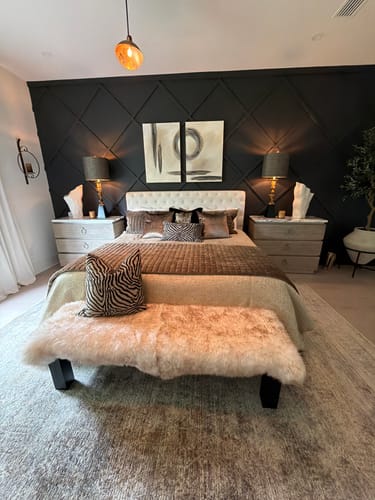 Customer photo review of Moody Zebra Pillow Cover