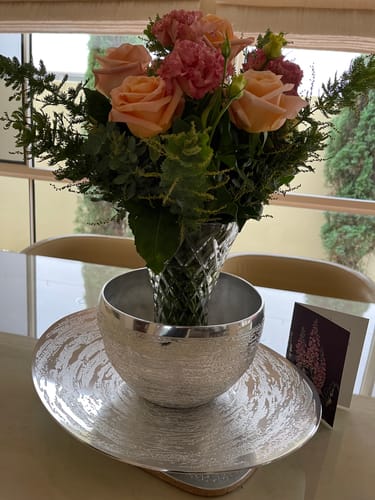 Customer photo review of Oval Fruit Platter - Swirl