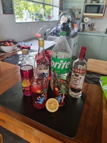 Customer photo review of Retro's Rainbow Sherbert Cordial 750ml