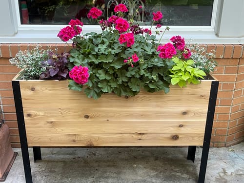 Customer photo review of 11.5" x 48" Raised Garden Bed - 30" TALL / Garden Grade