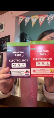 Customer photo review of Electrolitos en Polvo Sabor Maracuyá 12 Sticks