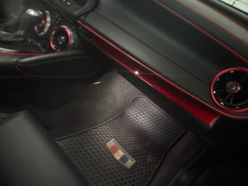 Customer photo review of 2016-2024 Camaro Real Carbon Fiber Lower Dashboard Overlay