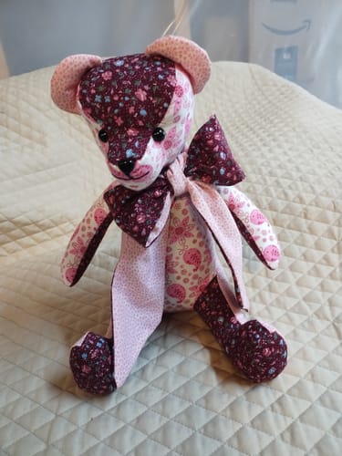 Customer photo review of Memory Bear FREE PATTERN
