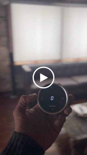 Customer video review of SmartWings Hardwired Motorized Light Filtering Roller Shades 70% Blackout Safari