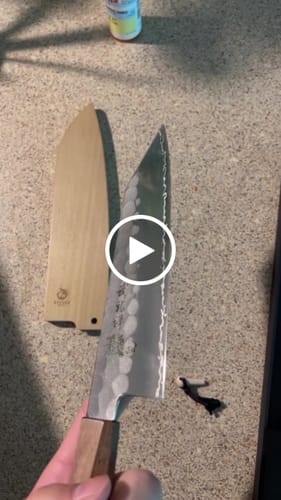 Customer video review of Ryusen Hamono Blazen Bunka 175 mm
