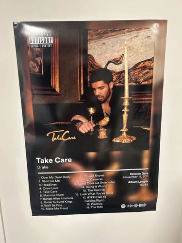 Customer photo review of Drake Album Posters