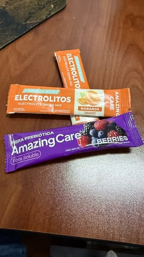 Customer photo review of Fibra Prebiótica Sabor Berries 20 Sticks