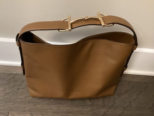Customer photo review of GG Beatrix Medium Tote Bag Brown Smooth Leather GHW 272126