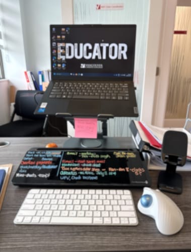 Customer photo review of DeskBoard Buddy