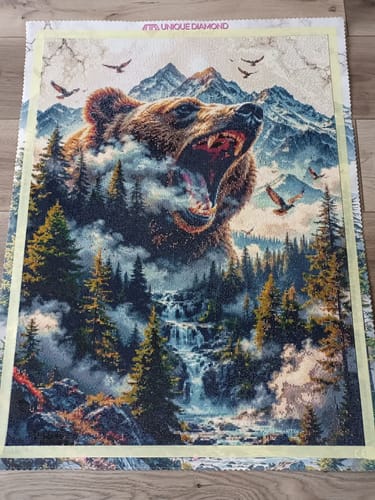 Customer photo review of 5D Diamond Painting – Ruf der Wildnis