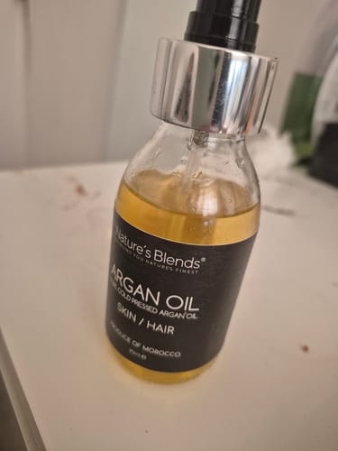 Customer photo review of Pure Cold Pressed Argan Oil (90ml)