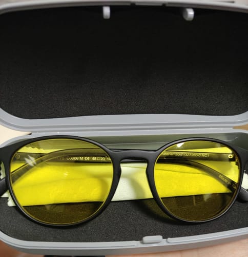 Customer photo review of blue blocker snub 4 450nm