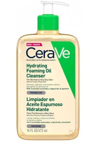 Customer photo review of CeraVe Hydrating Foaming Oil Cleanser 473ml