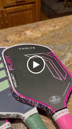 Customer video review of Pink Psychedelic Edge Tape (3 pack) - Pickleball Paddle Edge Tape
