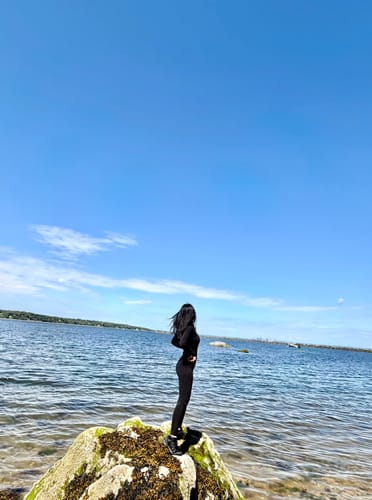 Customer photo review of The Anew Zipper Jumpsuit
