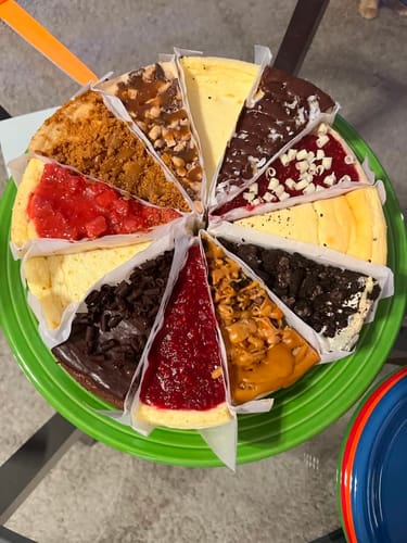 Customer photo review of Ultimate Cheesecake Sampler