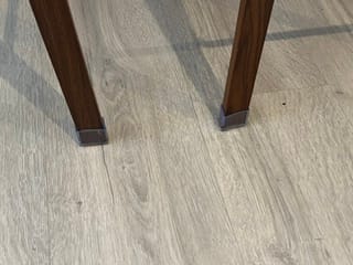 Customer photo review of Rectangular Felt Silicone Chair Leg Protectors | Extra-Durable Chair Floor Protectors