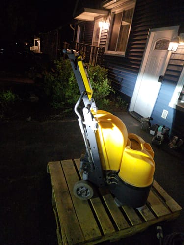 Customer photo review of CONCRETE GENIE FLOOR GRINDER SIEMENS MOTOR - used