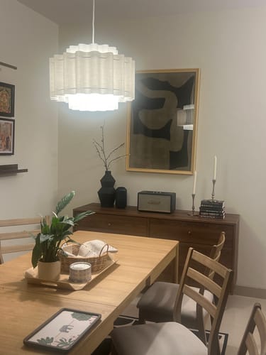 Customer photo review of Chromatic Contours, BW Art, Black and White Painting