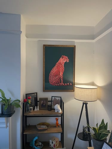 Customer photo review of Pink Cheetah Print
