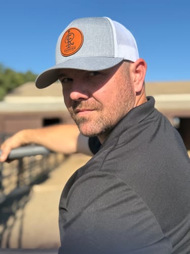 Customer photo review of Premium Custom Leather Patch Hats (Wholesale)