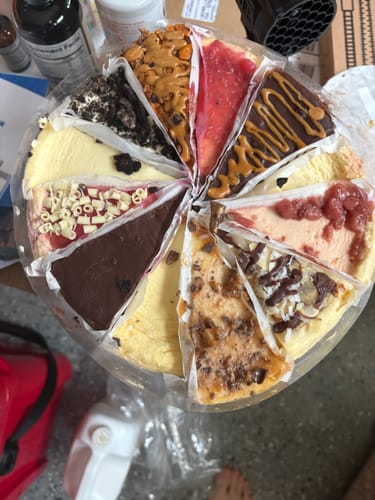 Customer photo review of Ultimate Cheesecake Sampler