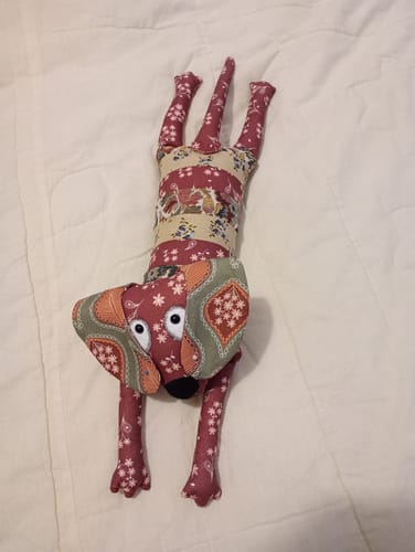 Customer photo review of Patchwork Dog FREE PATTERN