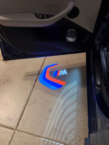 Customer photo review of BMW G SERIES DOOR LIGHTS
