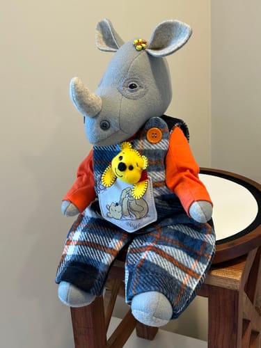 Customer photo review of Overalls For Memory Bear PDF Pattern