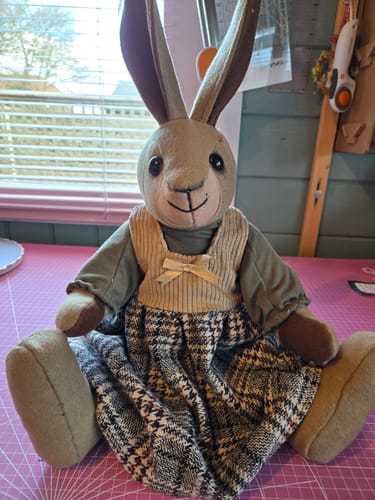 Customer photo review of Memory Bunny PDF Pattern